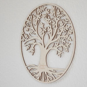 Wanddeko Lebensbaum / Baum des Lebens / Weltenbaum personalisiert - zur Geburt, mit Name und Geburtsdatum