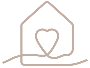 Icon Herz in einem Haus